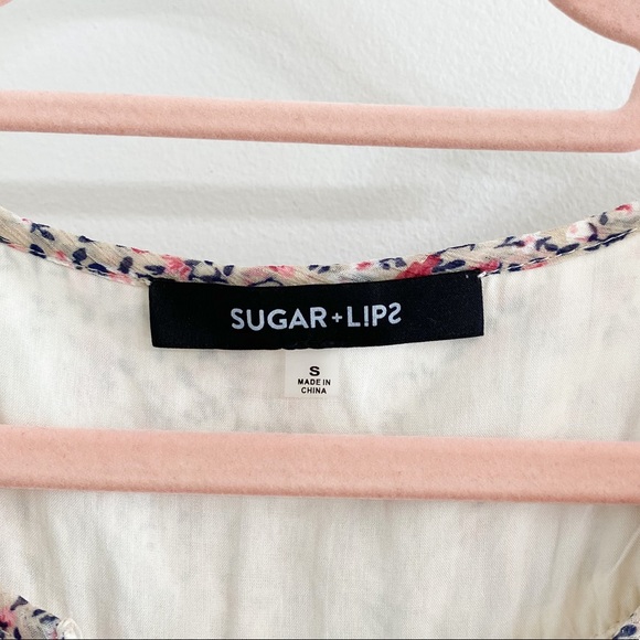 Sugarlips Arlene Floral Ruffle Midi Dress Pink - Picture 6 of 6